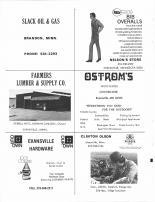 Slack Oil & Gas. Nelson's Store, Farmers Lumber & Supply, Ostrom's Sport Center, Evansville Hardware, Clinton Olson, Douglas County 1981